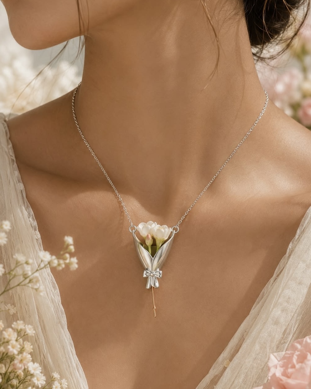 گردنبند دسته‌گل 💐
